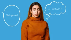 Cette femme souffre d'un manque de reconnaissance professionnelle.