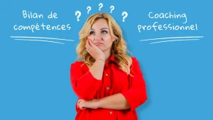 Une femme hésite entre le bilan de compétences ou le coaching de carrière