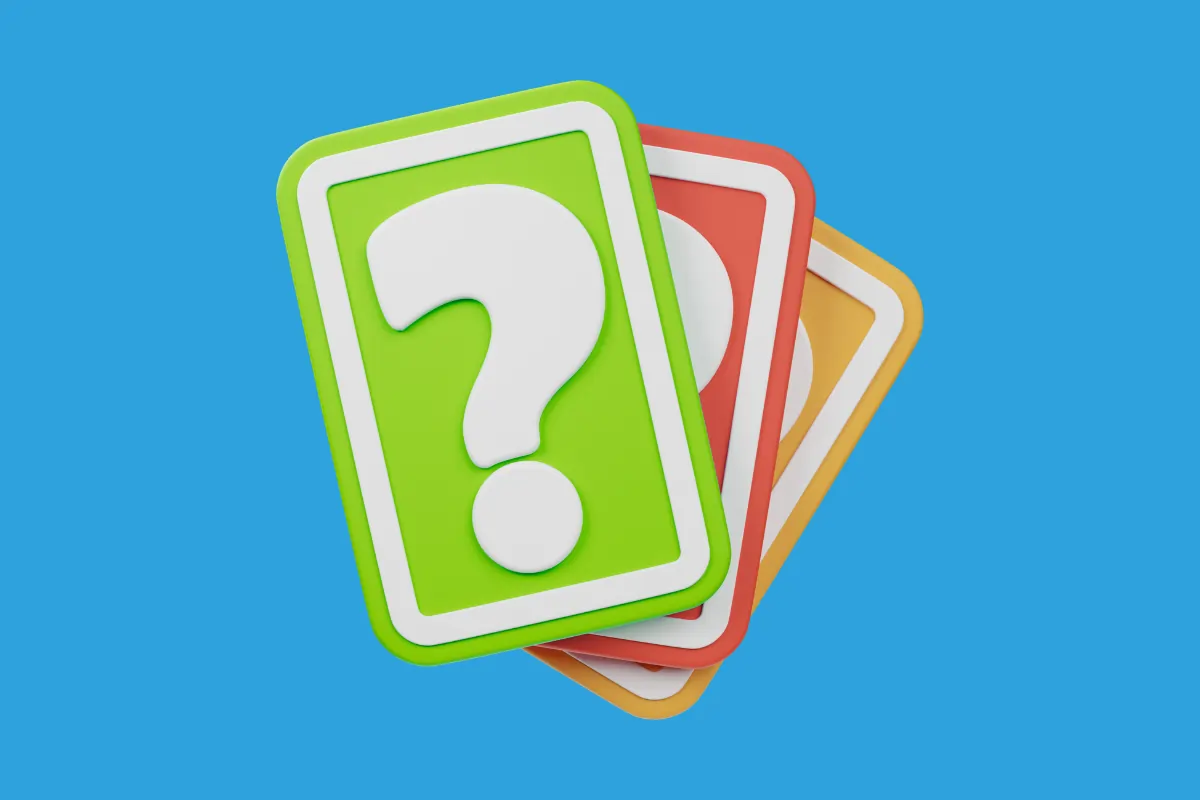 3 cartes "questions" pour illustrer les 3 questions à vous poser avant d'aller à son premier rdv de bilan de compétences à Challans